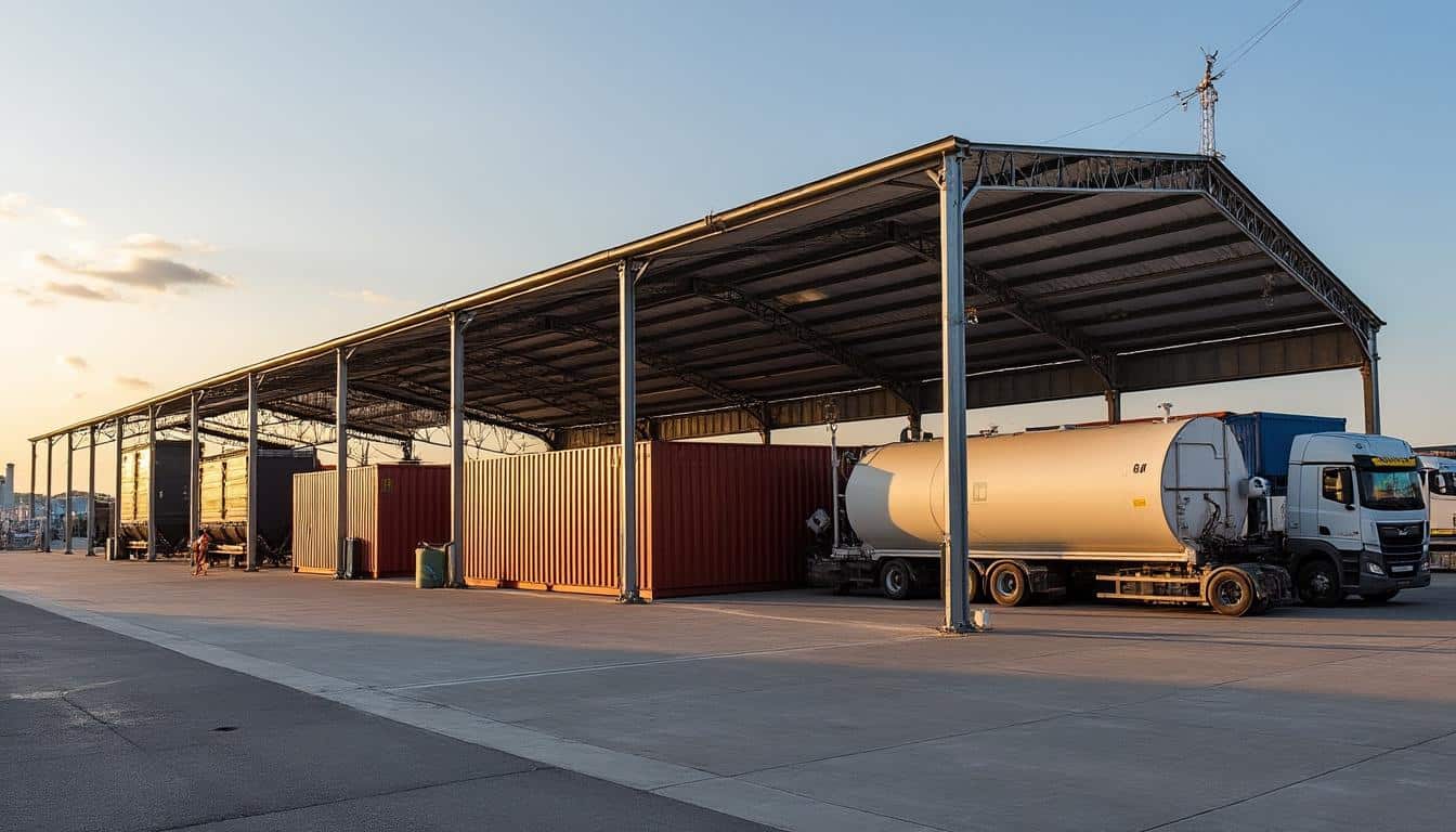 Illustration: Les différents types d’abris pour conteneurs et leurs caractéristiques techniques