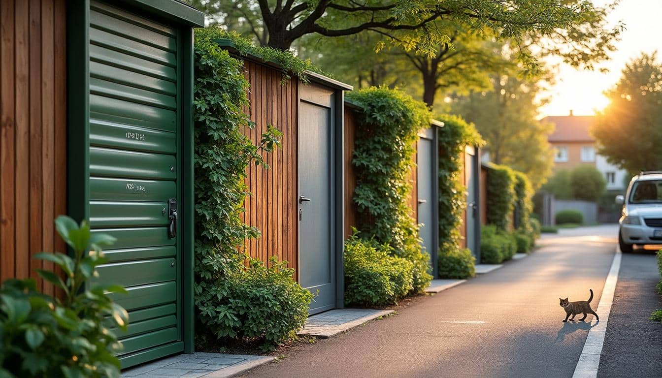 Illustration: Les matériaux et styles variés pour habiller le cache du conteneur