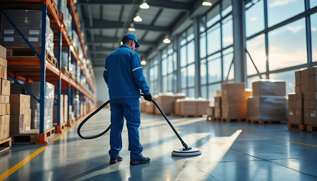 Illustration: Pourquoi opter pour une société spécialisée dans le nettoyage des espaces logistiques ?