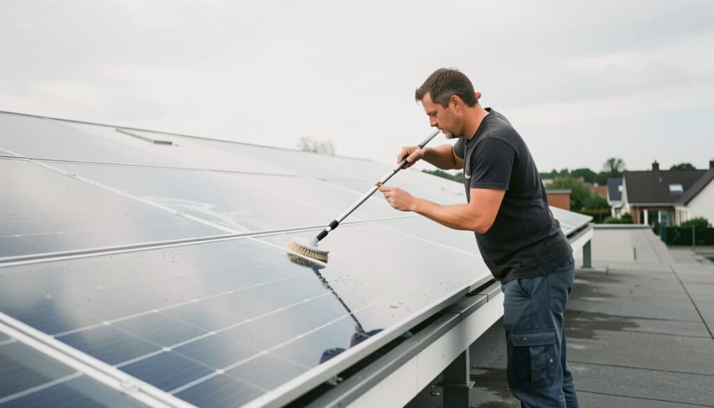 Nettoyage des panneaux solaires sans les abîmer