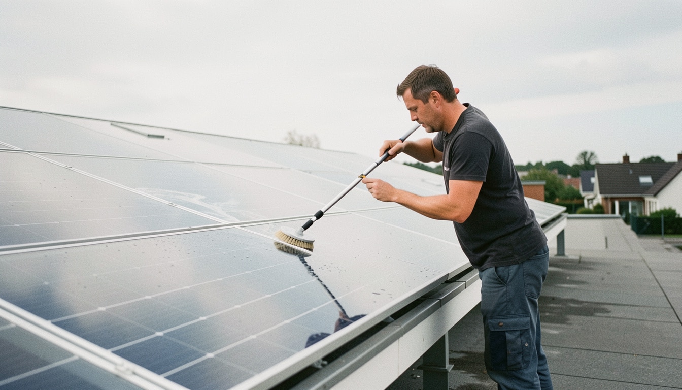 Nettoyage des panneaux solaires sans les abîmer
