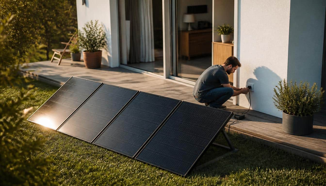 Panneau solaire 2000 W prêt à brancher chez soi